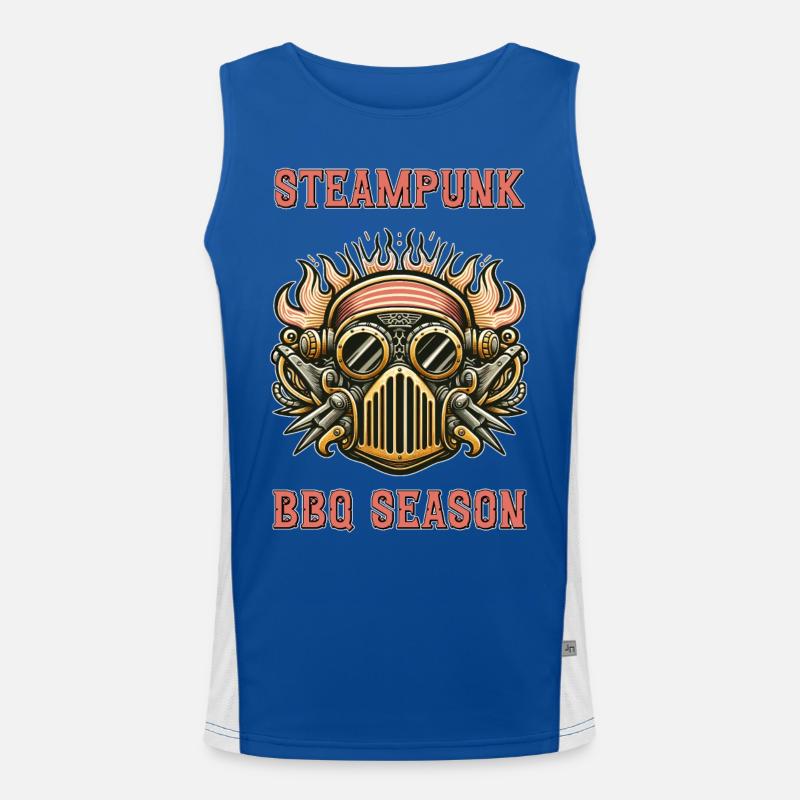 Steampunk BBQ Season 2 Funktionelles Kontrast-Tank Top für Männer 