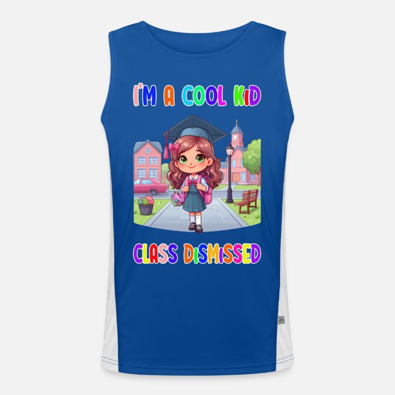 I'm a cool Kid – class dismissed Funktionelles Kontrast-Tank Top für Männer 