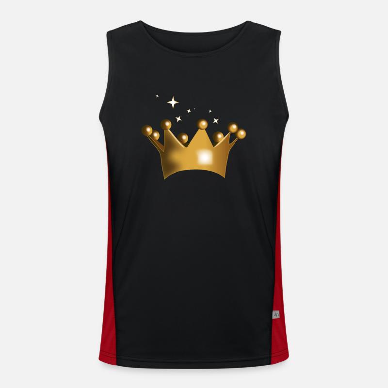 krone Funktionelles Kontrast-Tank Top für Männer 