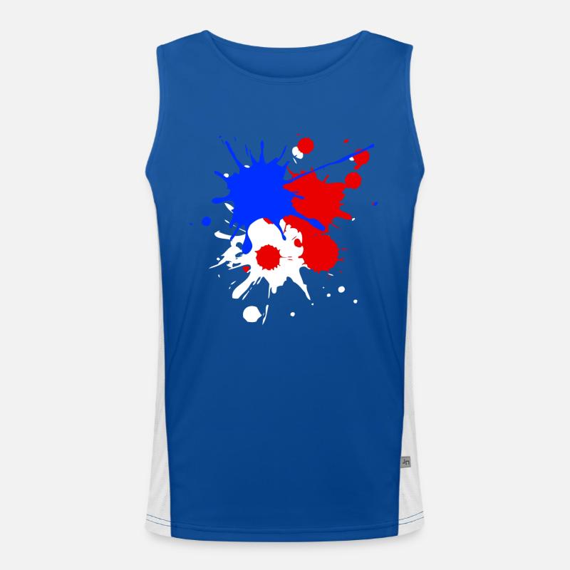 Drapeau drapeau drapeau coupe du monde Débardeur respirant contrasté Homme 