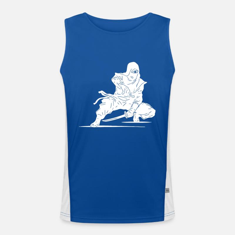 Kraftsport Warrior Style Freizeit Ninja Athlet Funktionelles Kontrast-Tank Top für Männer 
