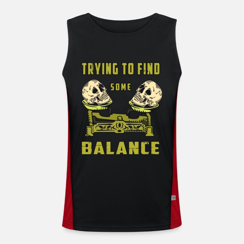 Skull Libra Men's Functional Contrast Tank Top 