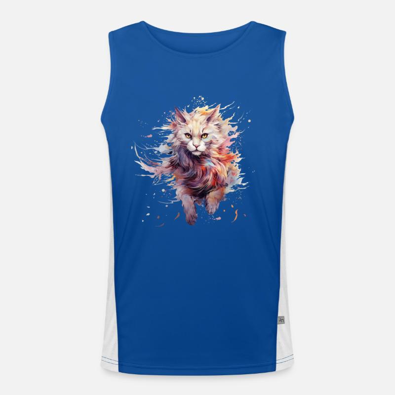 Fearless Cat Men's Functional Contrast Tank Top 