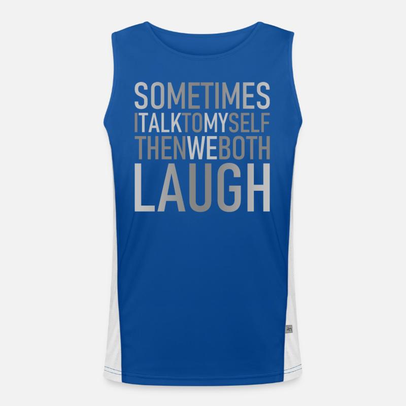 Laugh Graphic Men's Functional Contrast Tank Top 