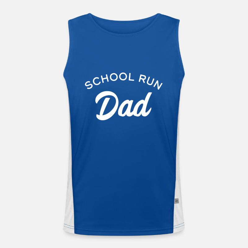 School Run Dad Men's Functional Contrast Tank Top 