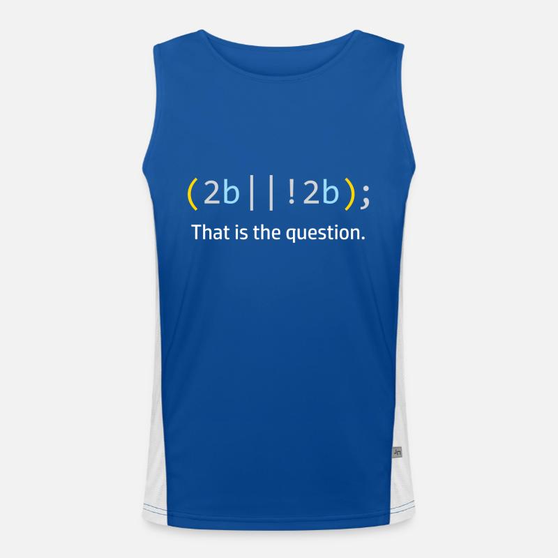 Informaticien Programmeur de code informatique Débardeur respirant contrasté Homme 