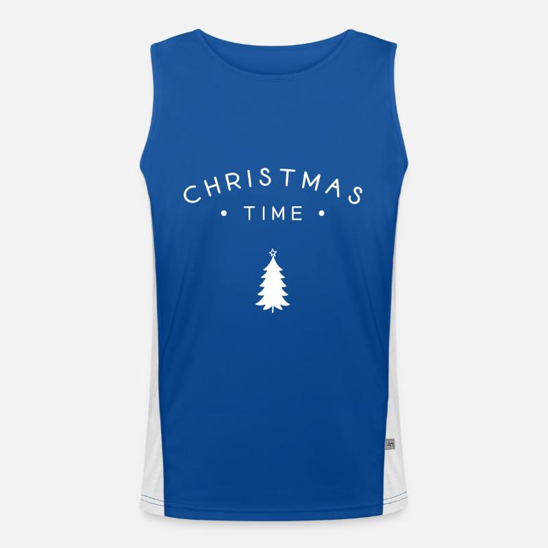 Weihnachtszeit Funktionelles Kontrast-Tank Top für Männer 