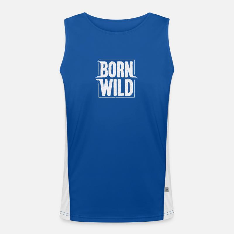 Born Wild Men's Functional Contrast Tank Top 