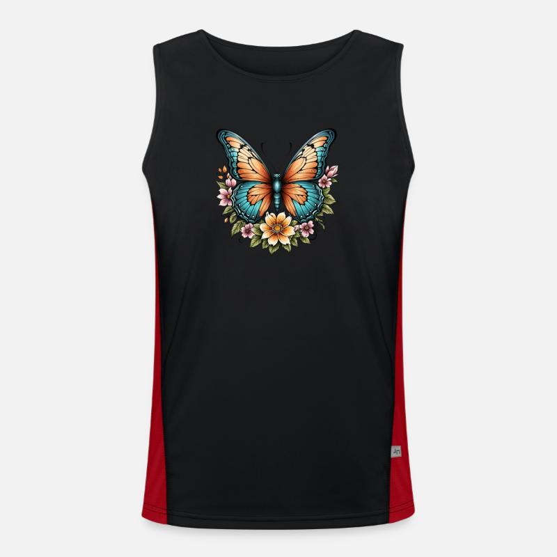 Papillon Floraison Harmonie Débardeur respirant contrasté Homme 