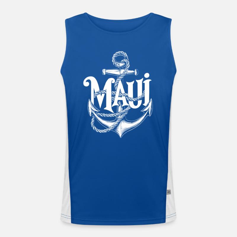 Conception d’ancre Maui Débardeur respirant contrasté Homme 