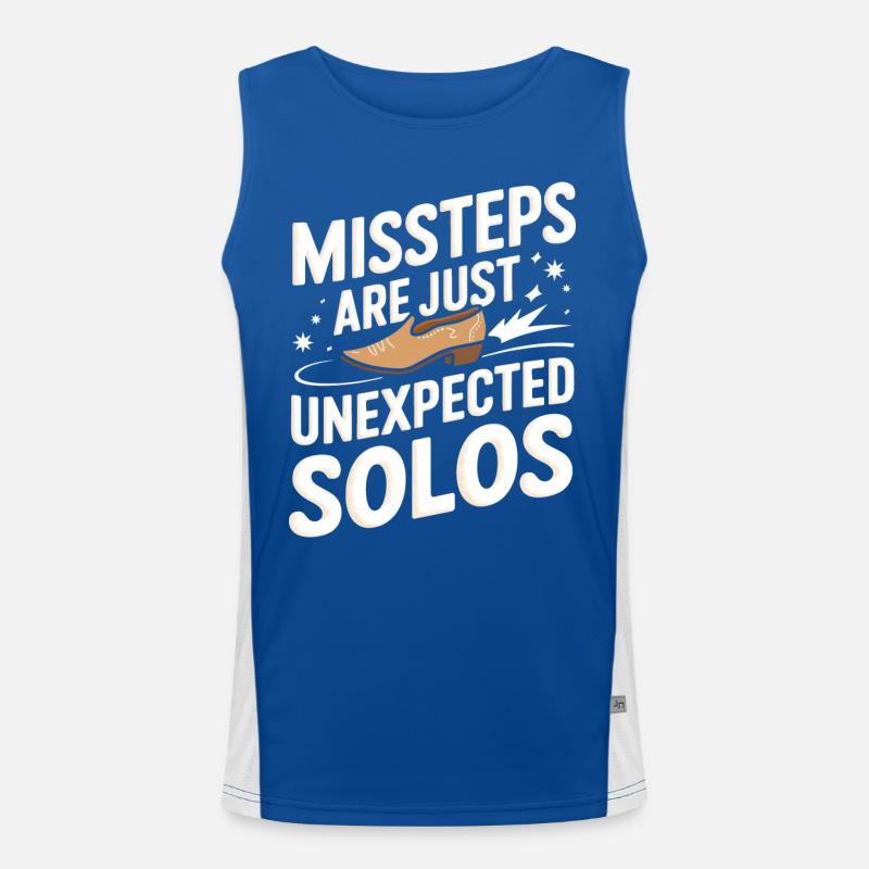 Line Dancing Tanzen Tänzer Funktionelles Kontrast-Tank Top für Männer 