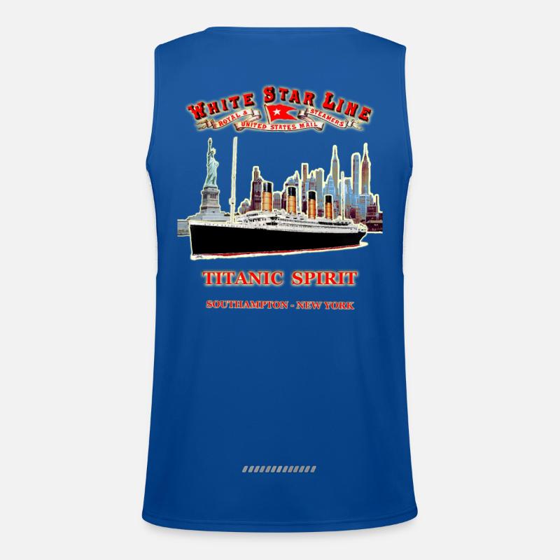 PHANTOM DER TITANIC IN NEW YORK Funktionelles Kontrast-Tank Top für Männer 