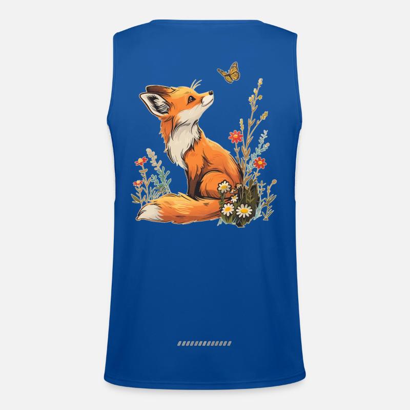 Renard et papillon Débardeur respirant contrasté Homme 