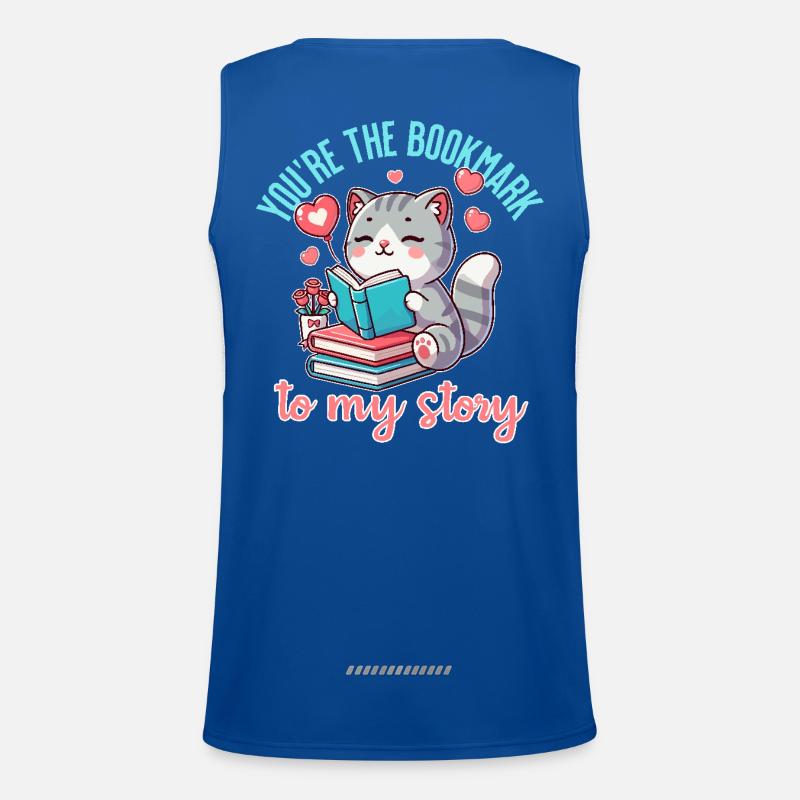 Du bist das Lesezeichen in meiner Geschichte Funktionelles Kontrast-Tank Top für Männer 