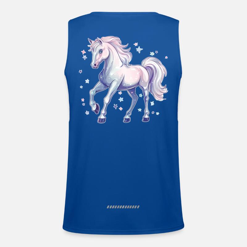 Cheval avec des étoiles Débardeur respirant contrasté Homme 