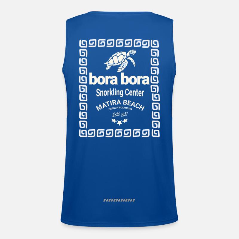 Logo Bora Bora Centre Plongée Débardeur respirant contrasté Homme 