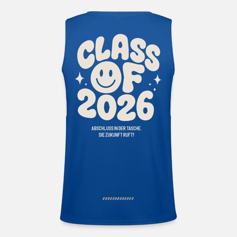 Abschluss 2026 - die Zukunft ruft! Funktionelles Kontrast-Tank Top für Männer 