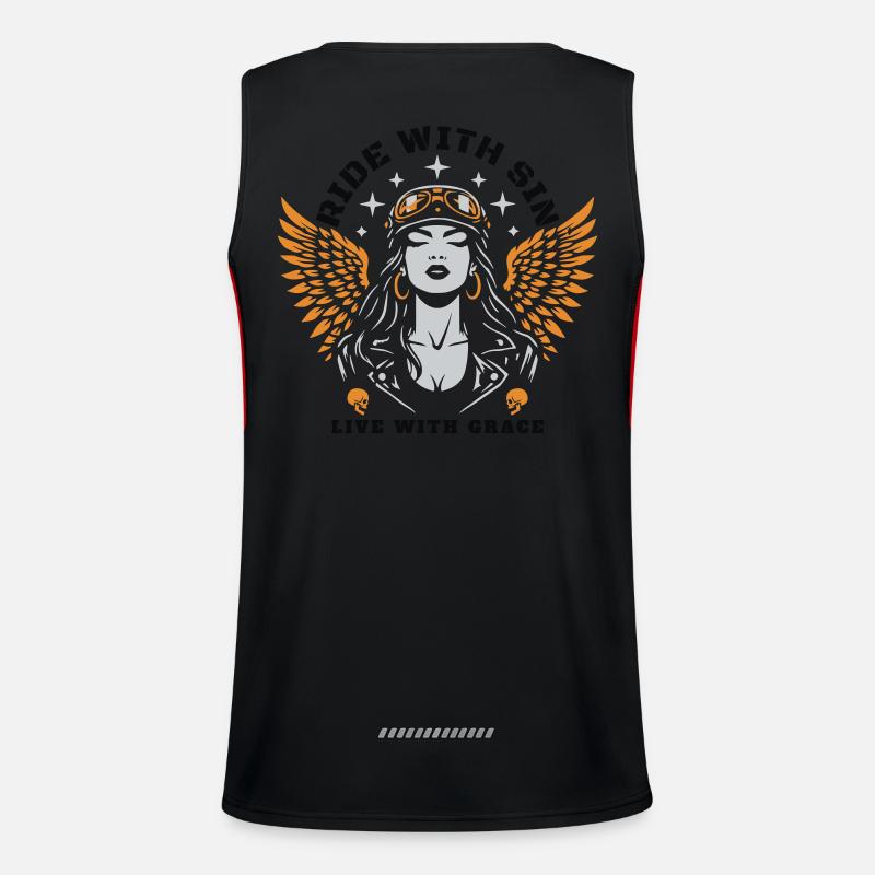 RIDE with SIN LIVE with GRACE Men's Functional Contrast Tank Top 