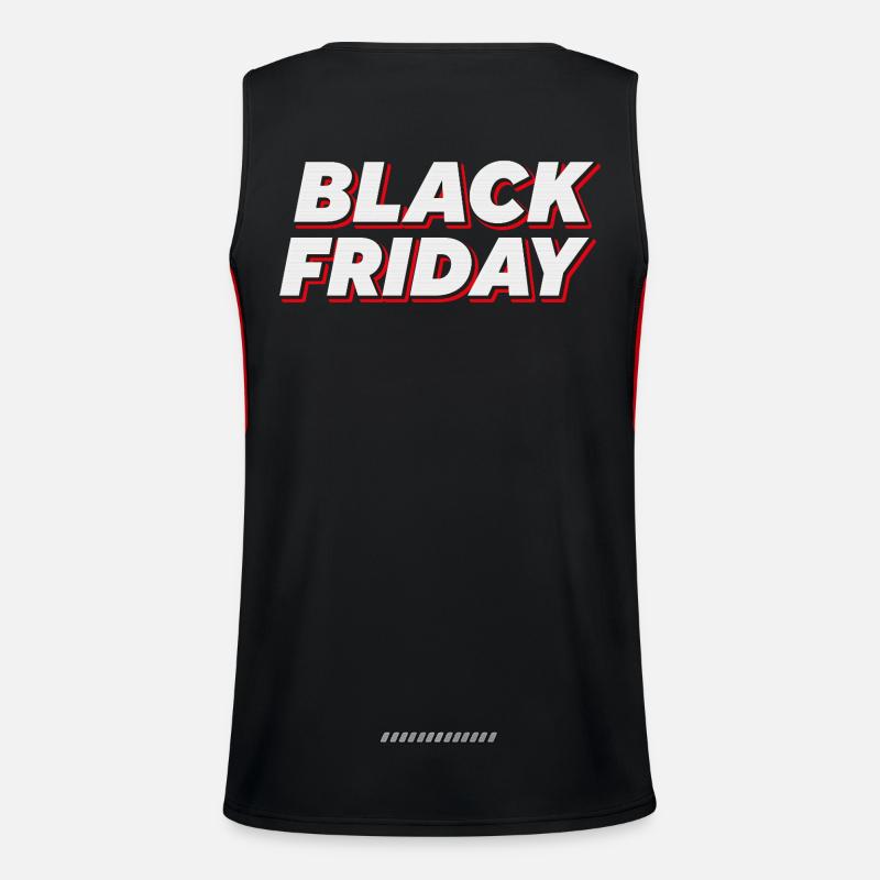 Bold Black Friday Text Men's Functional Contrast Tank Top 