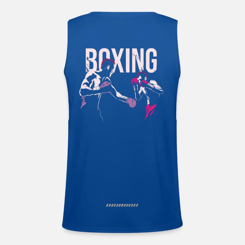 Boxe, boxe, boxe, boxeur, maillot de combat Débardeur respirant contrasté Homme 