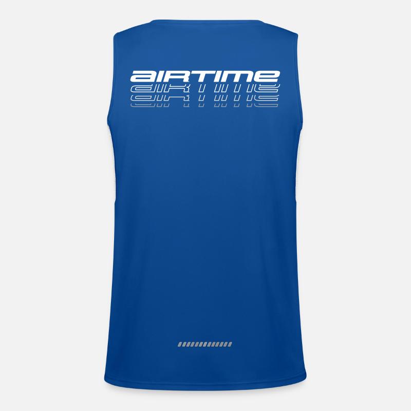 airtime shaddows shape on dark Funktionelles Kontrast-Tank Top für Männer 
