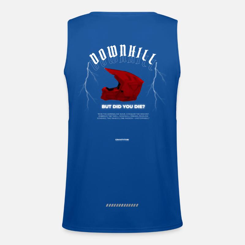 Downhill Mountainbiker DH MTB Enduro Gravity Trail Funktionelles Kontrast-Tank Top für Männer 