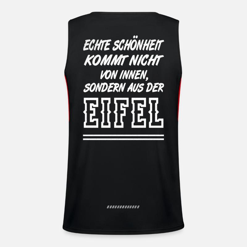 Echte Schönheit kommt nicht von innen aus Eifel Funktionelles Kontrast-Tank Top für Männer 