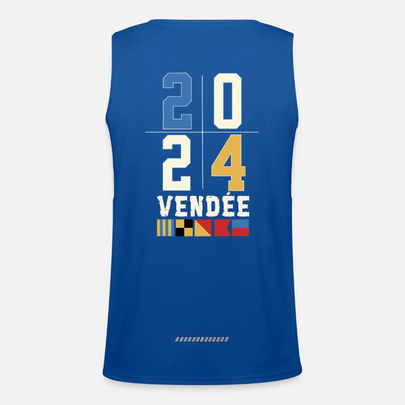 Régate autour du globe Vendée 2024 Débardeur respirant contrasté Homme 