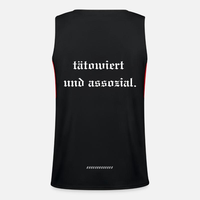Tätowiert Funktionelles Kontrast-Tank Top für Männer 