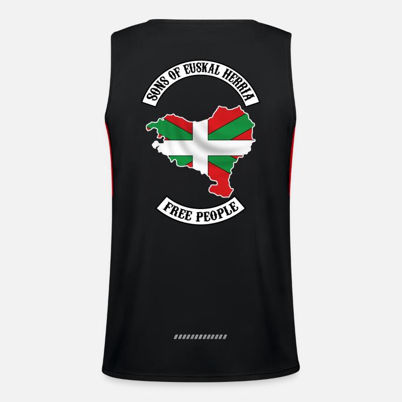 6 Söhne des Baskenlandes Funktionelles Kontrast-Tank Top für Männer 