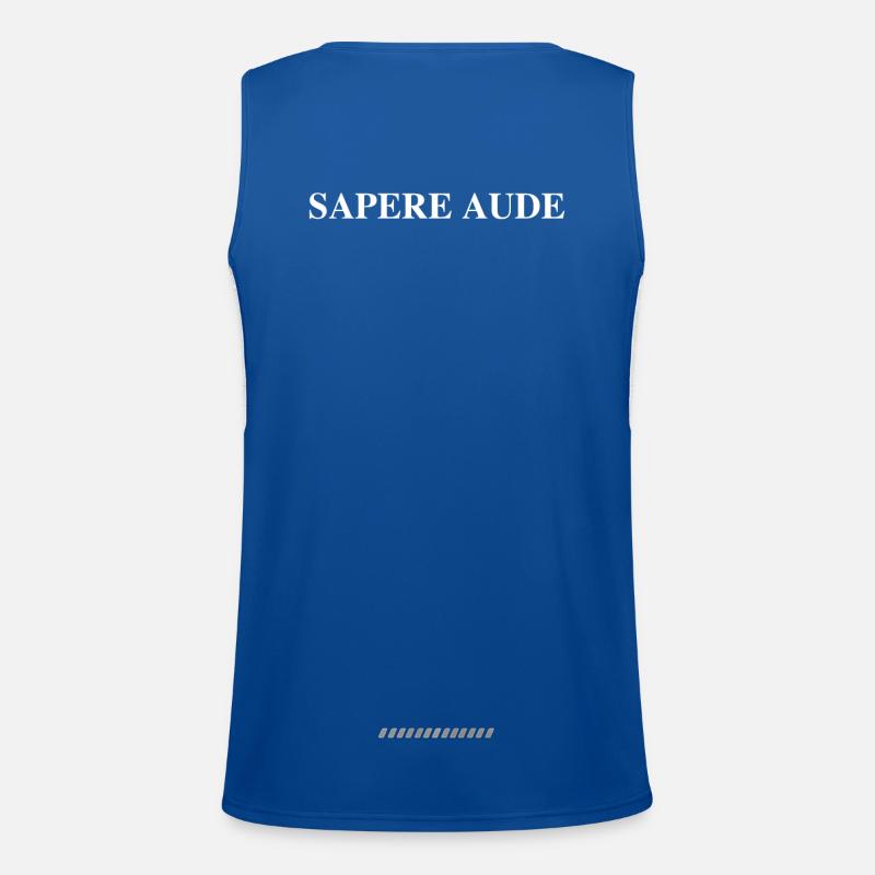 Sapere Aude Philosopher Immanuel Kant Teacher Book Men's Functional Contrast Tank Top 