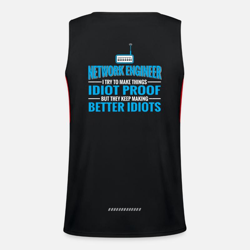 Netzwerktechniker Informatik Netzwerk Technk IT Funktionelles Kontrast-Tank Top für Männer 