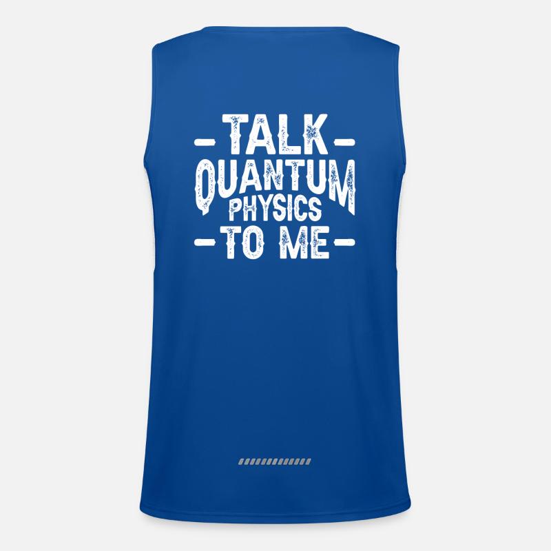 Quantum Physics Physics Physicist science quantum Men's Functional Contrast Tank Top 