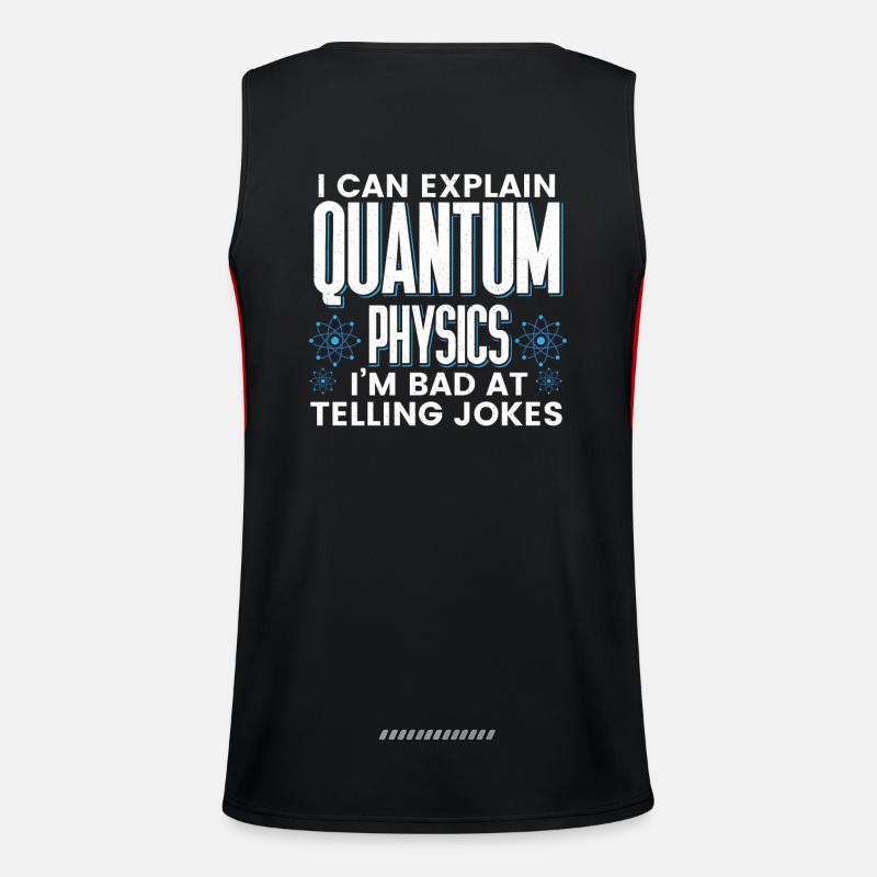 Quantenphysik Physik Physiker wissenschaft quanten Funktionelles Kontrast-Tank Top für Männer 