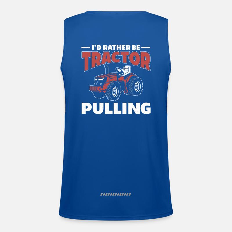 Tractor Pulling Tractor Trekker Farmer Farmer Men's Functional Contrast Tank Top 