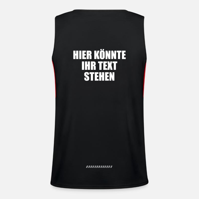 Hier könnte ihr Text Geschenk selber gestalten Funktionelles Kontrast-Tank Top für Männer 