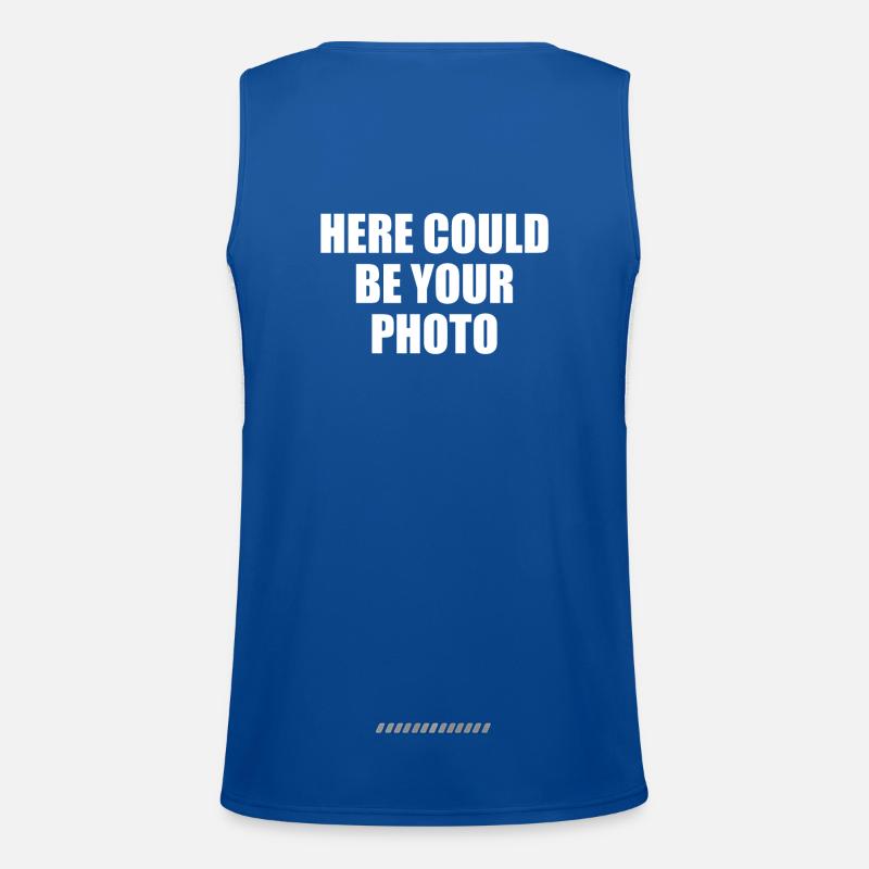 Here could be your photo create gift yourself Débardeur respirant contrasté Homme 