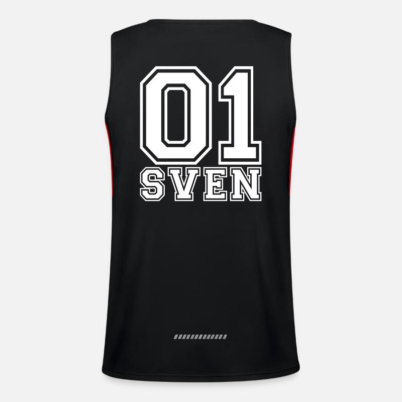 Sven - Name Funktionelles Kontrast-Tank Top für Männer 