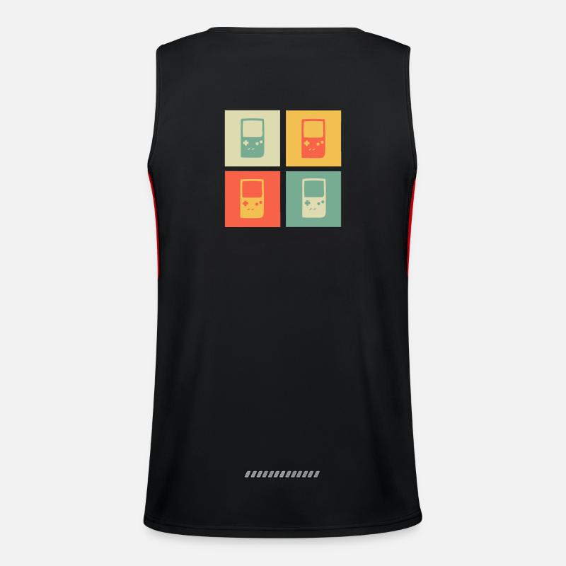 Retrogaming Gaming Ringer Old School Cadeau 2d Débardeur respirant contrasté Homme 