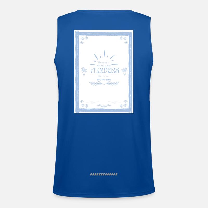 Citation de fleurs Débardeur respirant contrasté Homme 