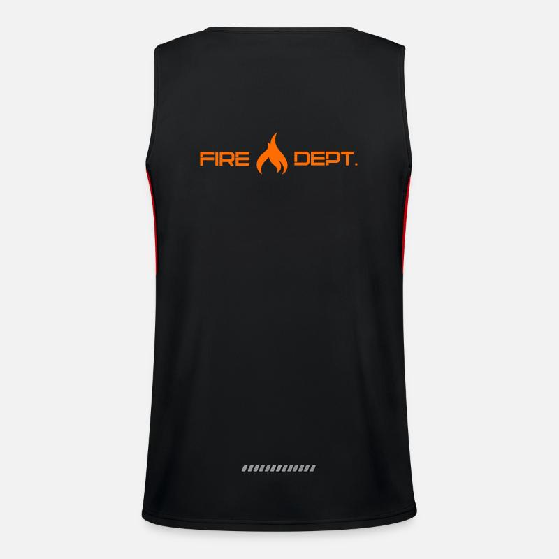 fire department flame - Fire brigade blaze Men's Functional Contrast Tank Top 