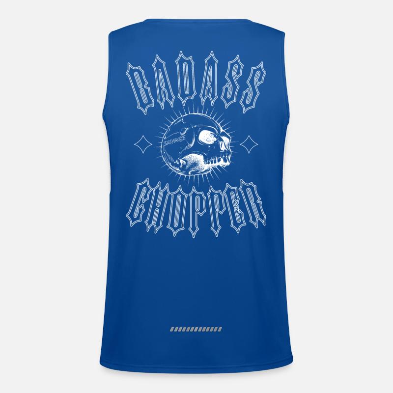 BADASS CHOPPER Funktionelles Kontrast-Tank Top für Männer 