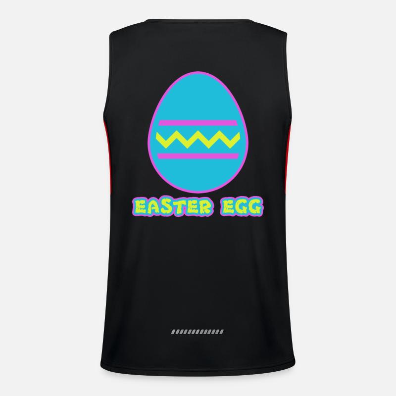 Easter Egg - Easter egg - Men's Functional Contrast Tank Top  - black/red