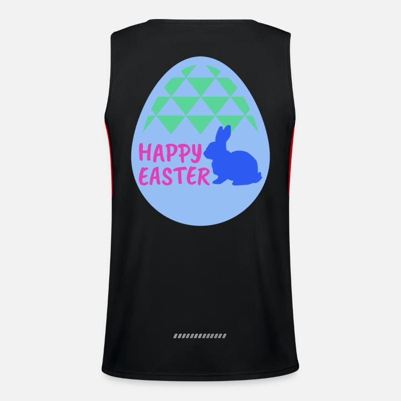 Happy easter - Happy Easter - Men's Functional Contrast Tank Top  - black/red