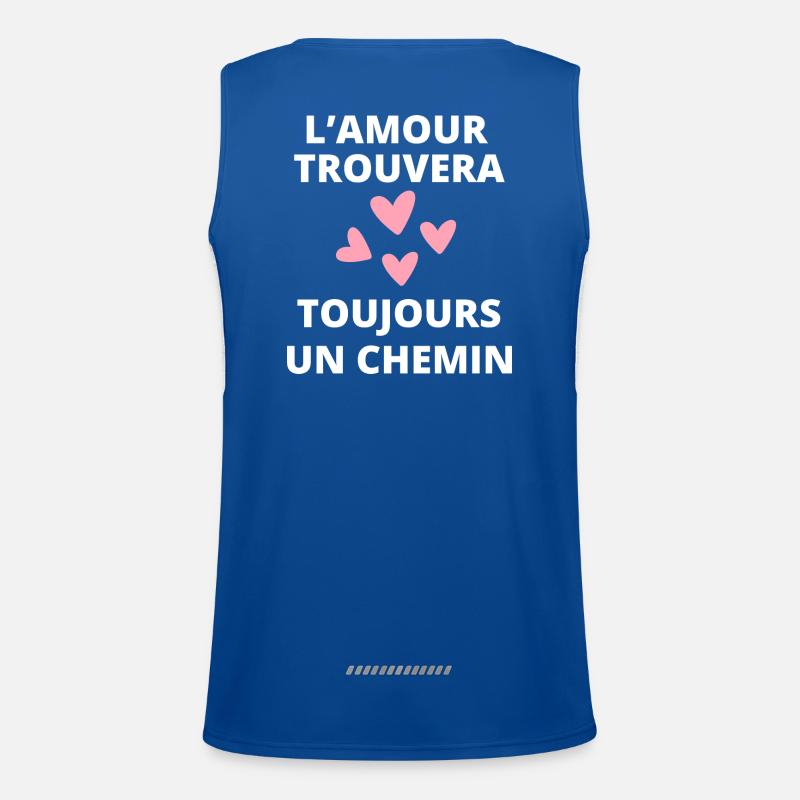 Die Liebe wird immer einen Weg finden Funktionelles Kontrast-Tank Top für Männer 