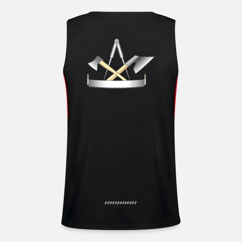 Carpenter, guild sign Men's Functional Contrast Tank Top 