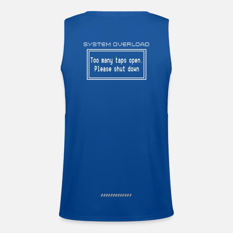 System Error Download Humor Design Funktionelles Kontrast-Tank Top für Männer 