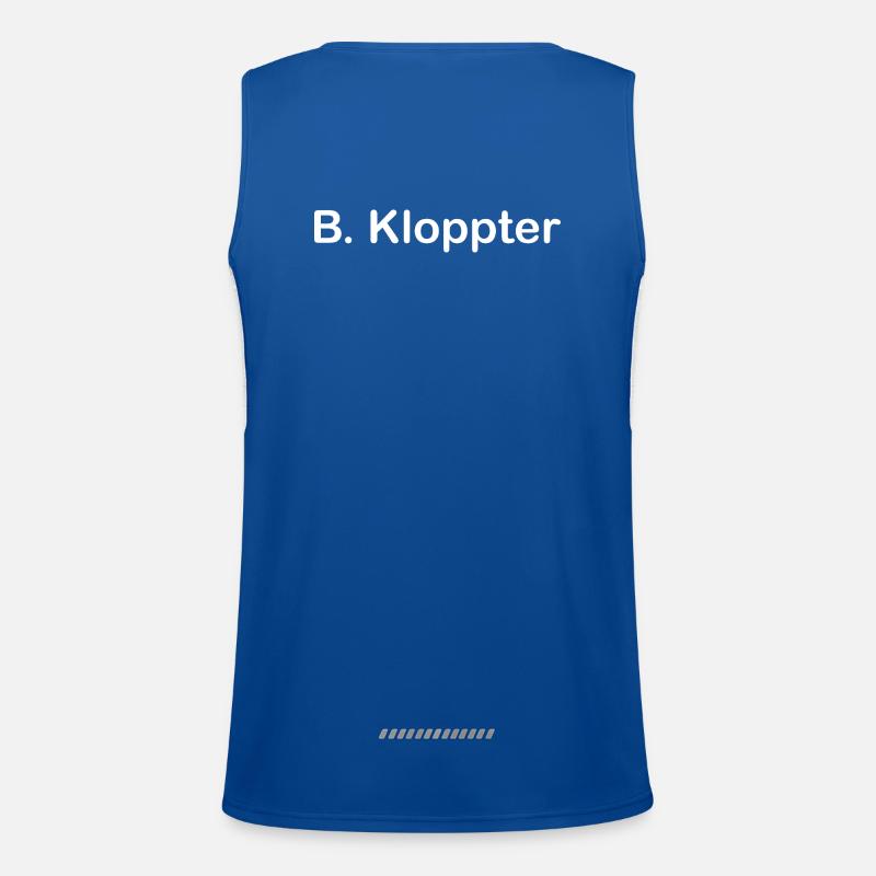 B. Kloppter Funktionelles Kontrast-Tank Top für Männer 