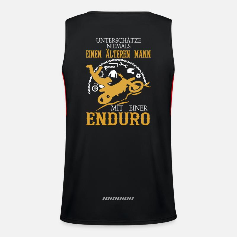 Älterer Mann Enduro Funktionelles Kontrast-Tank Top für Männer 