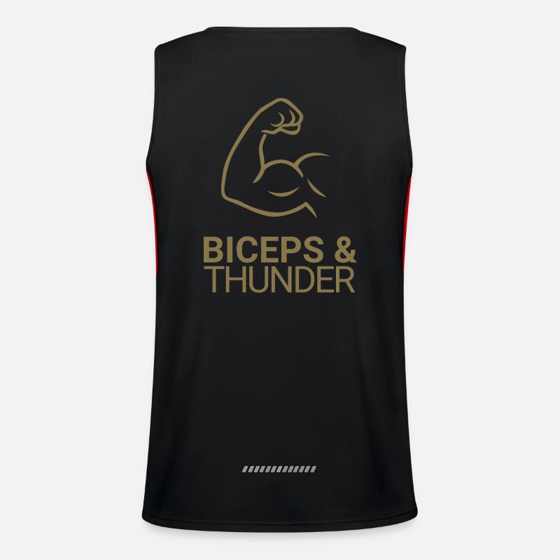 Biceps & Thunder Funktionelles Kontrast-Tank Top für Männer 